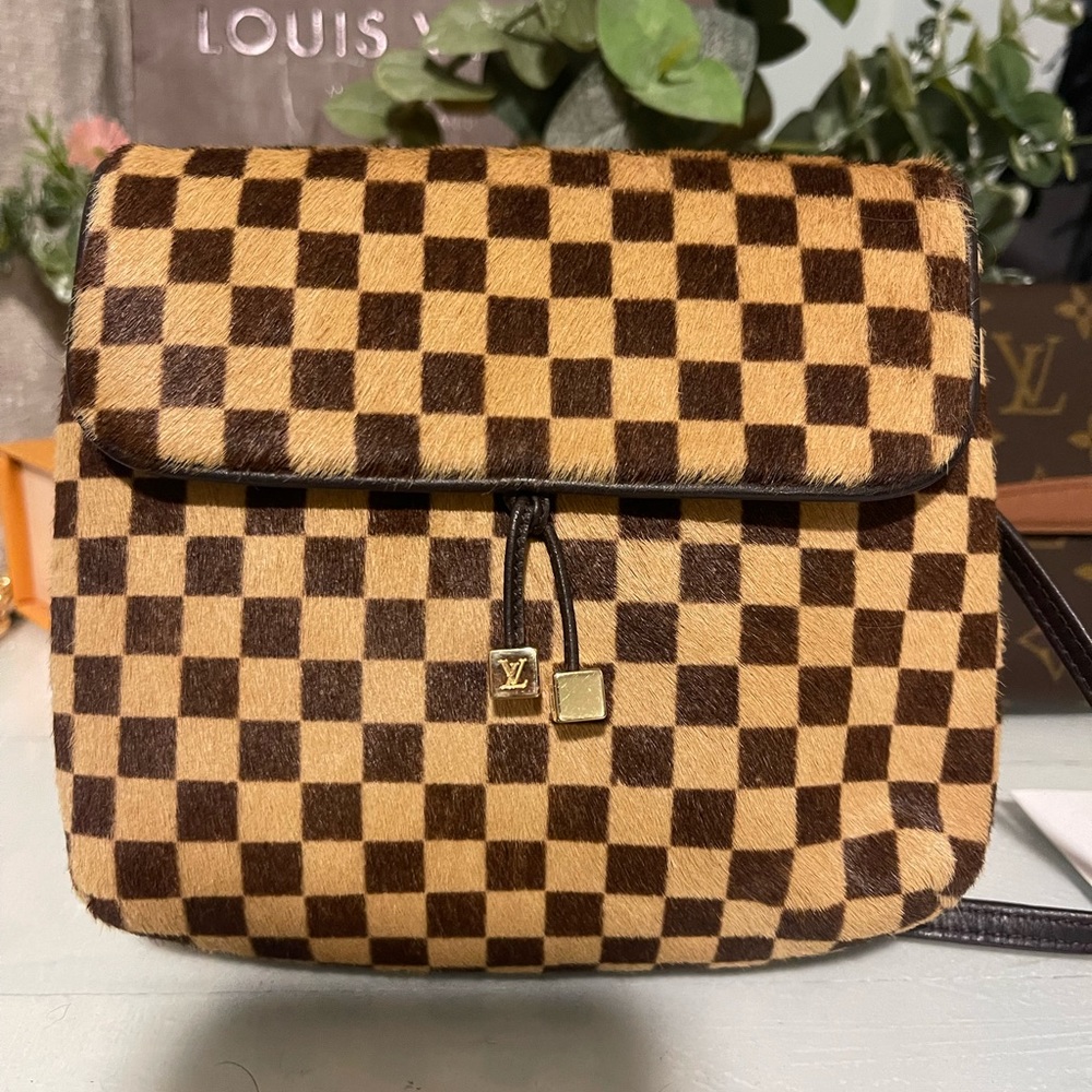 LOUIS VUITTON Damier Sauvage Gazelle belt bag Crossbody Mini Shoulder Bag